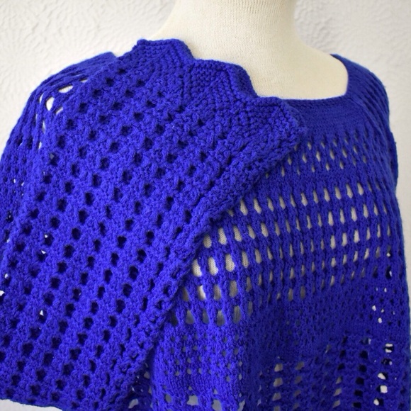 Ya Los Angeles Blue Open Knit Sweater - Picture 7 of 14